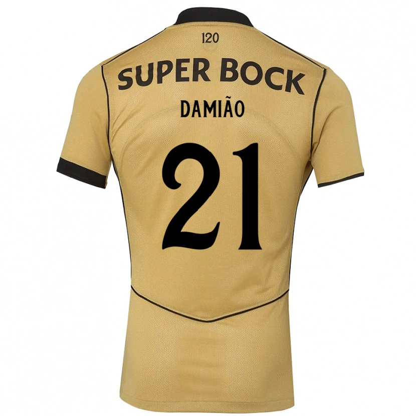 Danxen Dames Leonardo Damião #21 Goudgeelzwart Uitshirt Uittenue 2026/27 T-Shirt