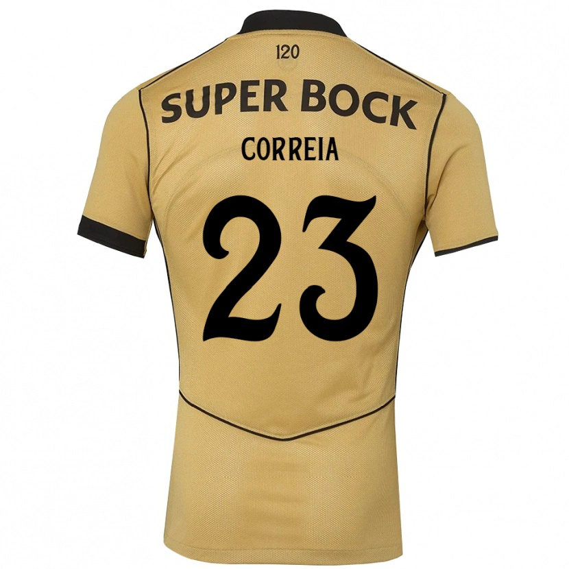 Danxen Dames Duarte Correia #23 Goudgeelzwart Uitshirt Uittenue 2026/27 T-Shirt