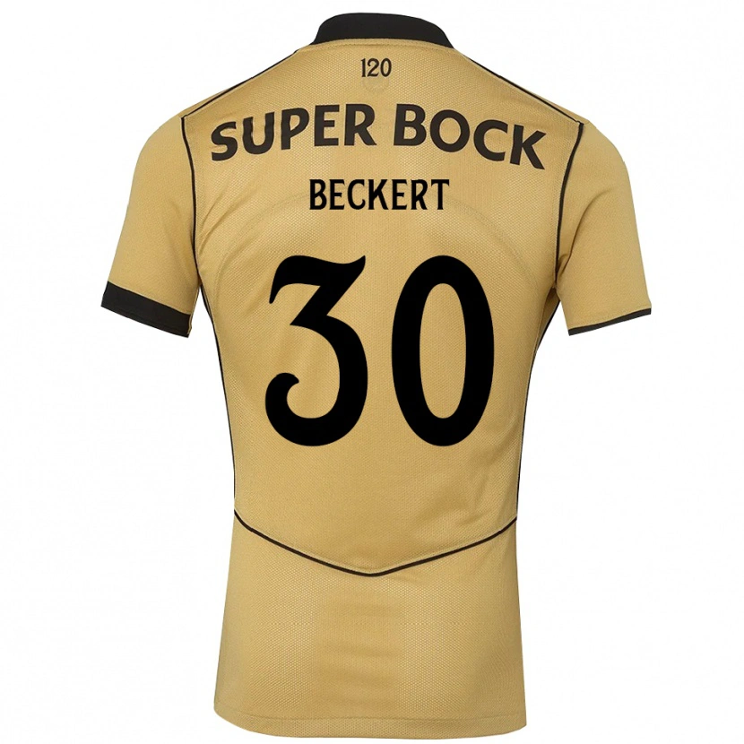 Danxen Dames Carolina Beckert #30 Goudgeelzwart Uitshirt Uittenue 2026/27 T-Shirt