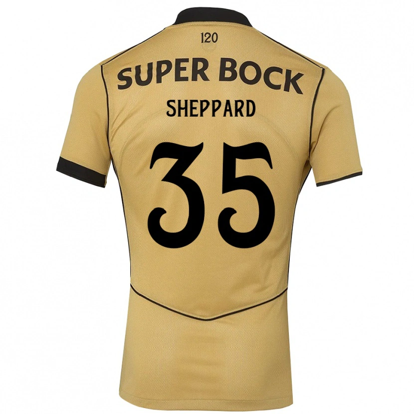 Danxen Dames Catriona Sheppard #35 Goudgeelzwart Uitshirt Uittenue 2026/27 T-Shirt