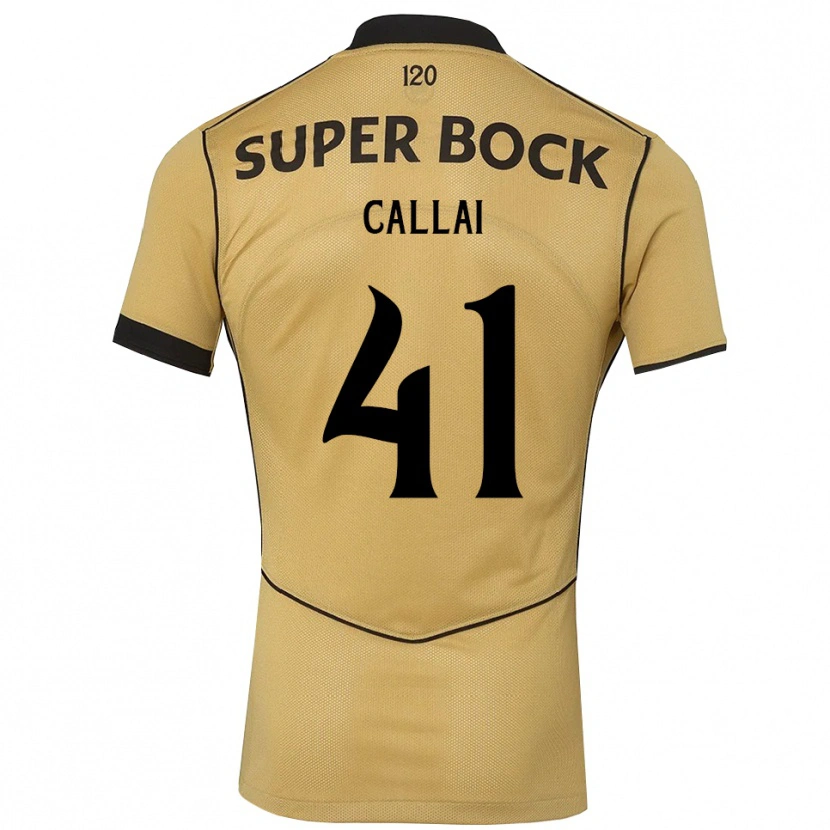 Danxen Dames Diego Callai #41 Goudgeelzwart Uitshirt Uittenue 2026/27 T-Shirt