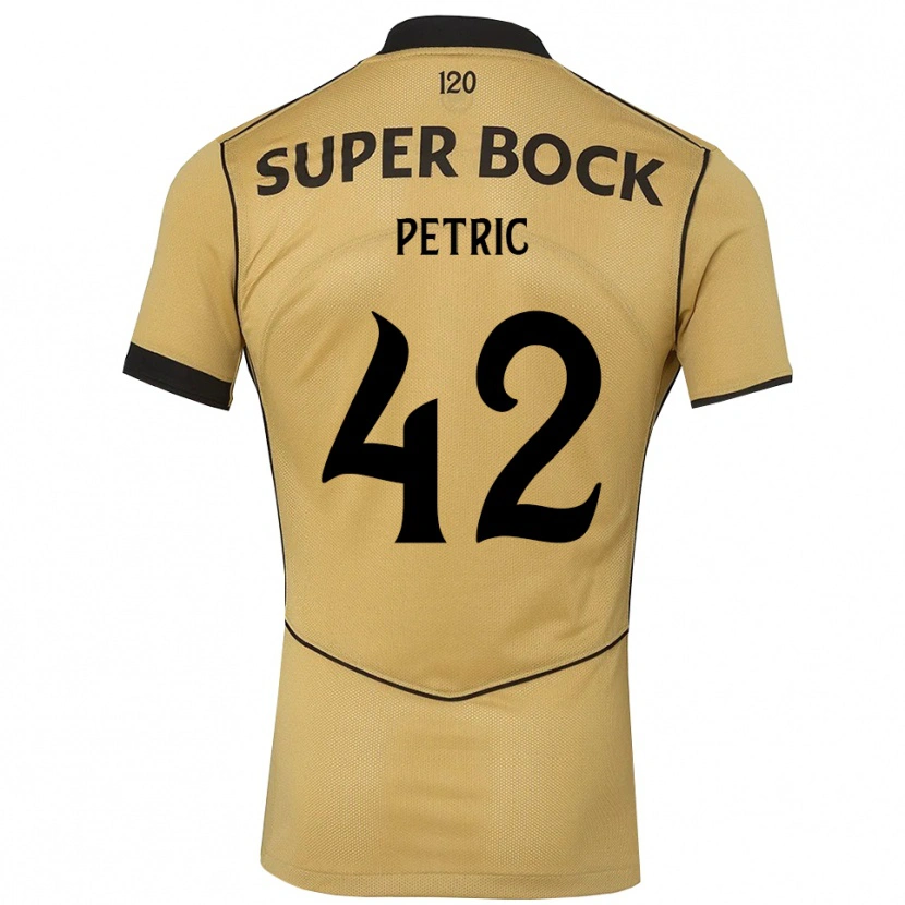 Danxen Dames Luka Petric #42 Goudgeelzwart Uitshirt Uittenue 2026/27 T-Shirt