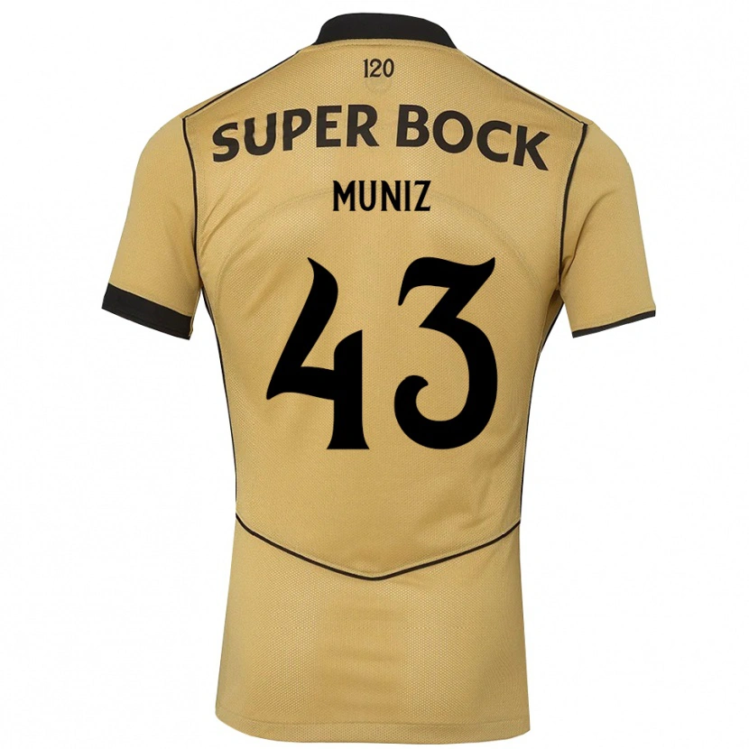 Danxen Dames João Muniz #43 Goudgeelzwart Uitshirt Uittenue 2026/27 T-Shirt