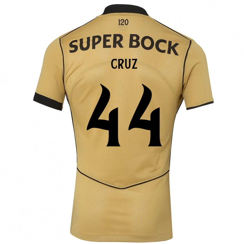 Danxen Dames Marco Cruz #44 Goudgeelzwart Uitshirt Uittenue 2026/27 T-Shirt