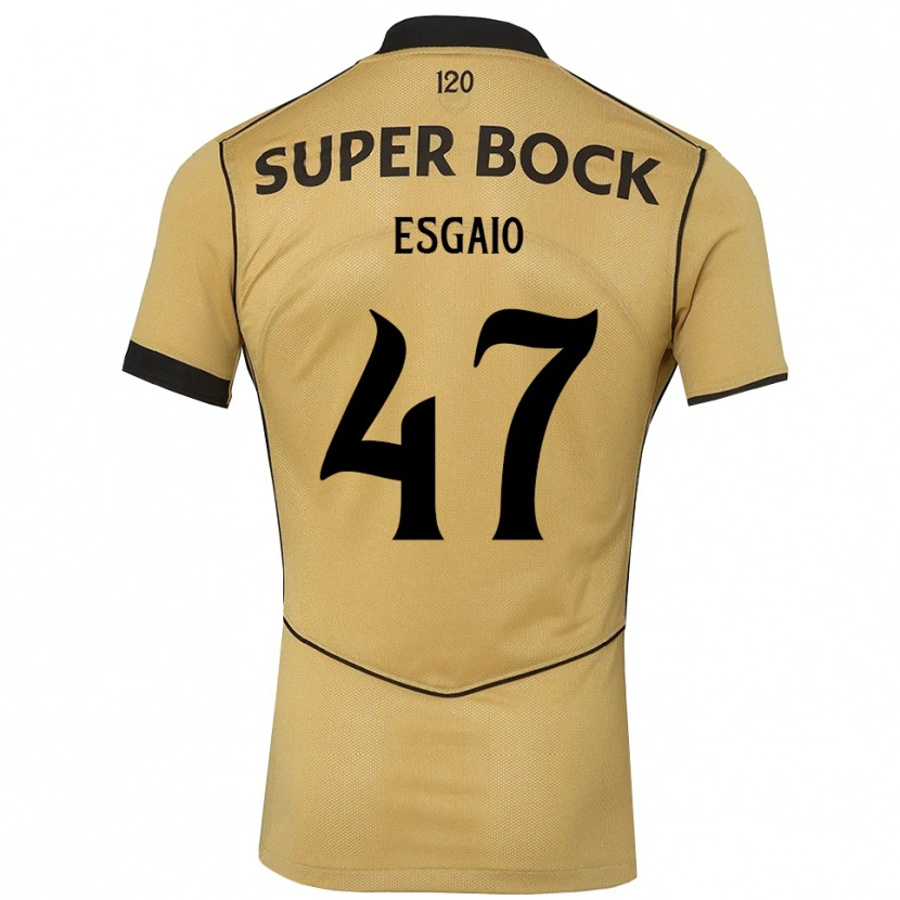 Danxen Dames Ricardo Esgaio #47 Goudgeelzwart Uitshirt Uittenue 2026/27 T-Shirt