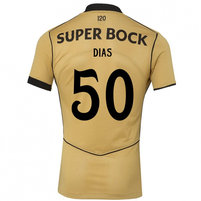 Danxen Dames Rodrigo Dias #50 Goudgeelzwart Uitshirt Uittenue 2026/27 T-Shirt
