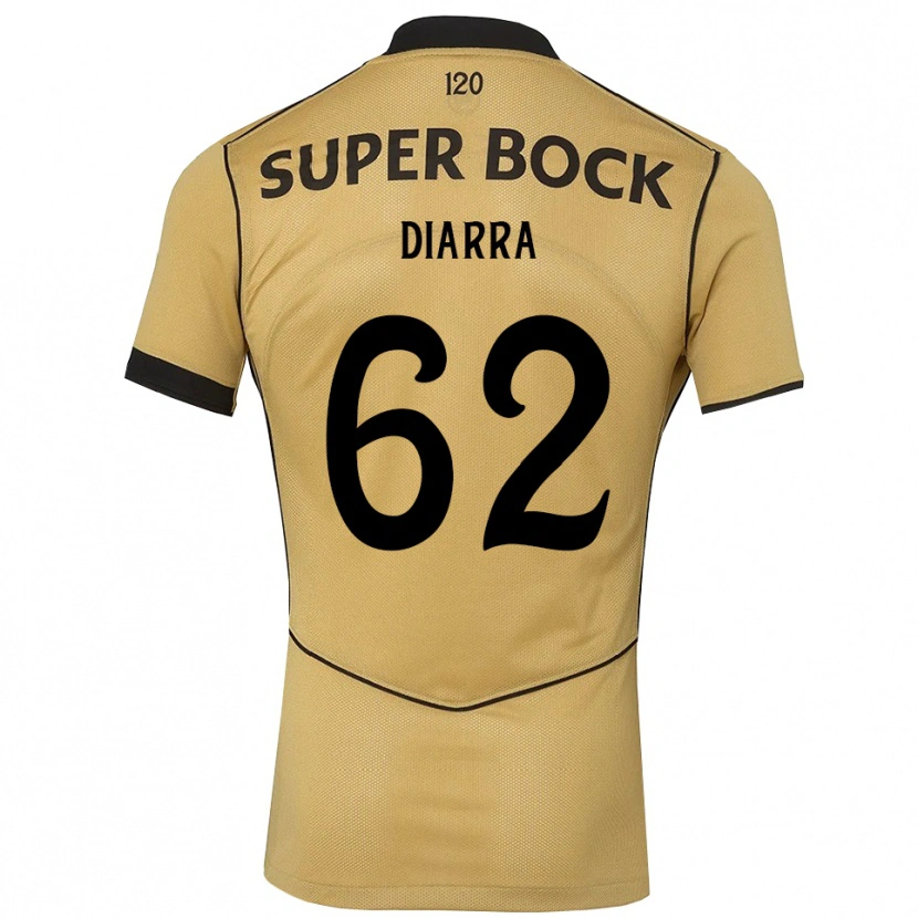 Danxen Dames Ibrahim Diarra #62 Goudgeelzwart Uitshirt Uittenue 2026/27 T-Shirt