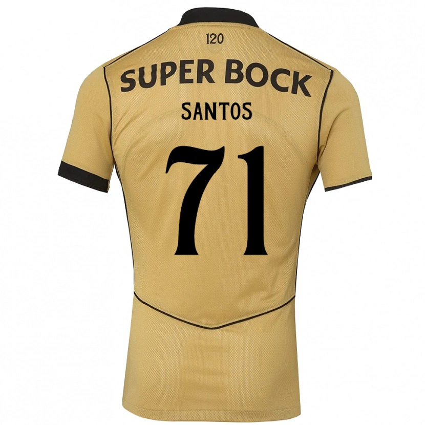 Danxen Dames Denilson Santos #71 Goudgeelzwart Uitshirt Uittenue 2026/27 T-Shirt