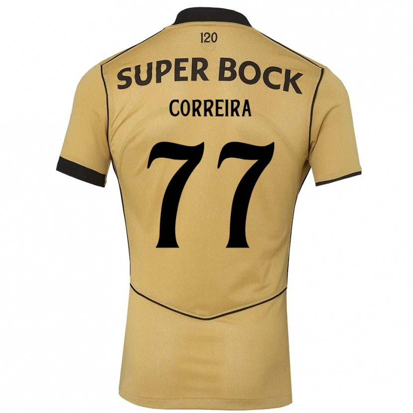 Danxen Dames Alicia Figueiredo Lima Correia #77 Goudgeelzwart Uitshirt Uittenue 2026/27 T-Shirt