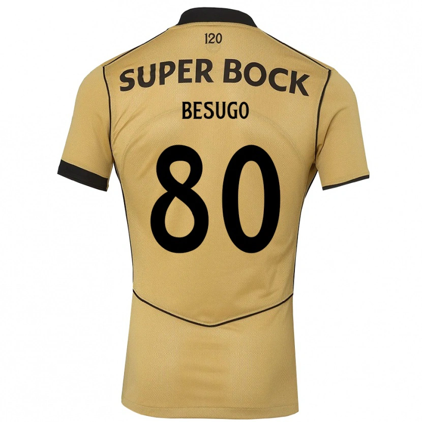 Danxen Dames Rafael Besugo #80 Goudgeelzwart Uitshirt Uittenue 2026/27 T-Shirt