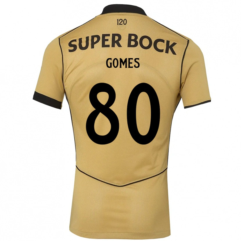 Danxen Dames Luís Gomes #80 Goudgeelzwart Uitshirt Uittenue 2026/27 T-Shirt