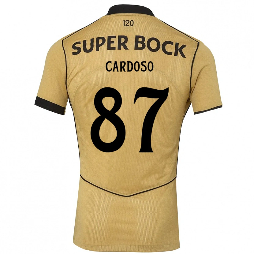 Danxen Dames Paulo Cardoso #87 Goudgeelzwart Uitshirt Uittenue 2026/27 T-Shirt