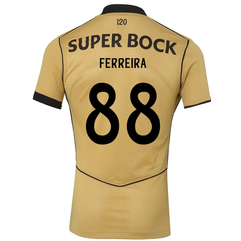 Danxen Dames Tiago Ferreira #88 Goudgeelzwart Uitshirt Uittenue 2026/27 T-Shirt