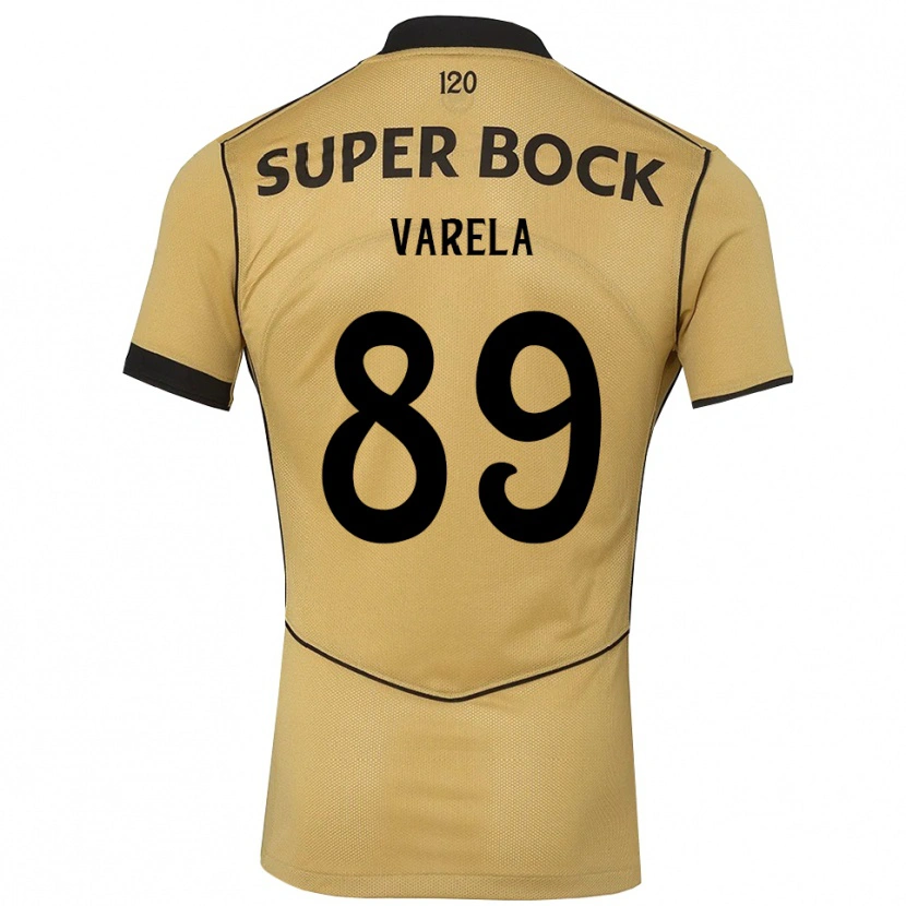 Danxen Dames Leonardo Varela #89 Goudgeelzwart Uitshirt Uittenue 2026/27 T-Shirt