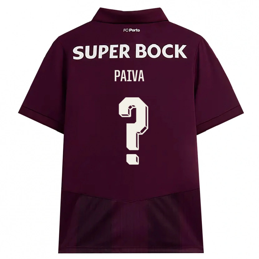 Danxen Dames Gonçalo Paiva #0 Bordeauxrood Wit Uitshirt Uittenue 2026/27 T-Shirt