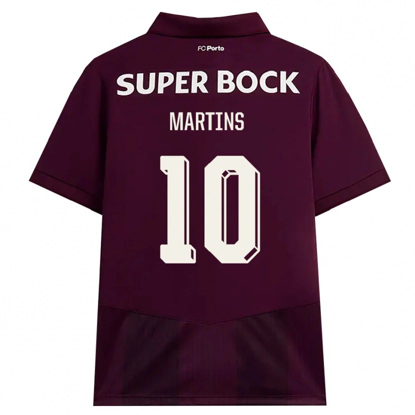 Danxen Dames Eduardo Martins #10 Bordeauxrood Wit Uitshirt Uittenue 2026/27 T-Shirt