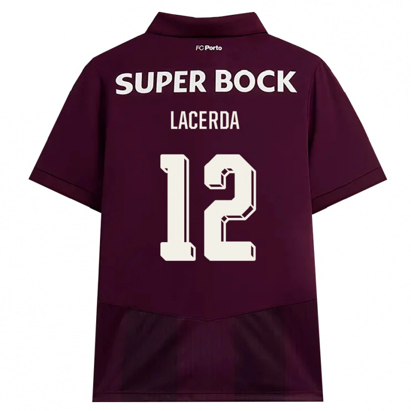 Danxen Dames Lacerda #12 Bordeauxrood Wit Uitshirt Uittenue 2026/27 T-Shirt