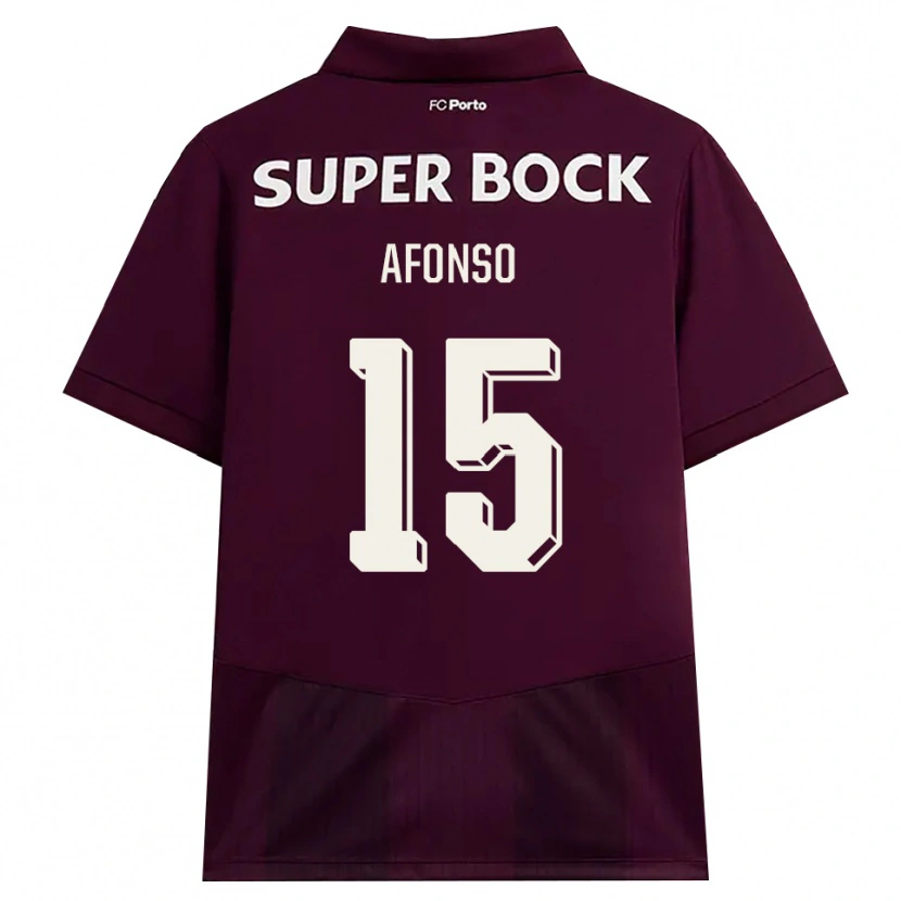 Danxen Dames Zé Afonso #15 Bordeauxrood Wit Uitshirt Uittenue 2026/27 T-Shirt