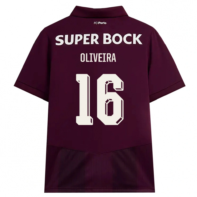 Danxen Dames Gonçalo Oliveira #16 Bordeauxrood Wit Uitshirt Uittenue 2026/27 T-Shirt
