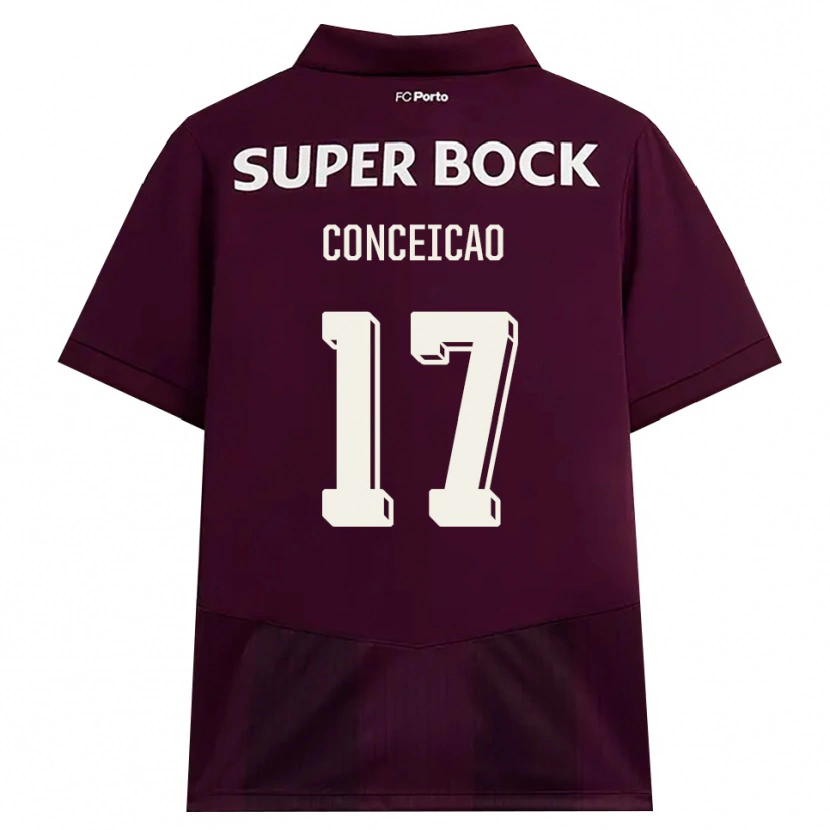 Danxen Dames Rodrigo Conceicao #17 Bordeauxrood Wit Uitshirt Uittenue 2026/27 T-Shirt
