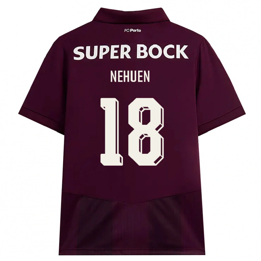 Danxen Dames Nehuén Pérez #18 Bordeauxrood Wit Uitshirt Uittenue 2026/27 T-Shirt