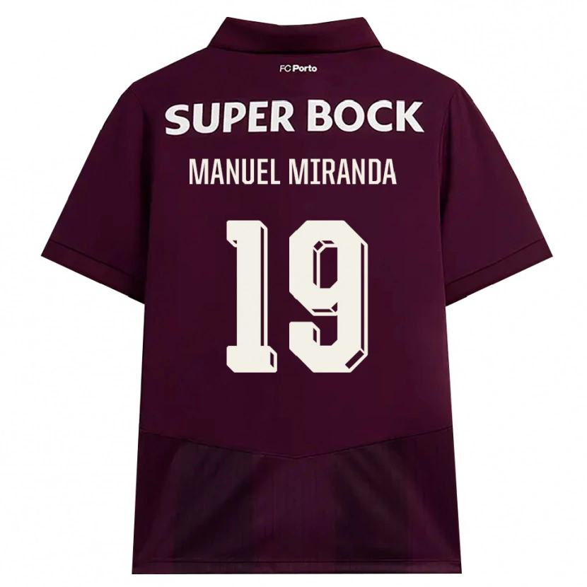 Danxen Dames Manuel Miranda #19 Bordeauxrood Wit Uitshirt Uittenue 2026/27 T-Shirt