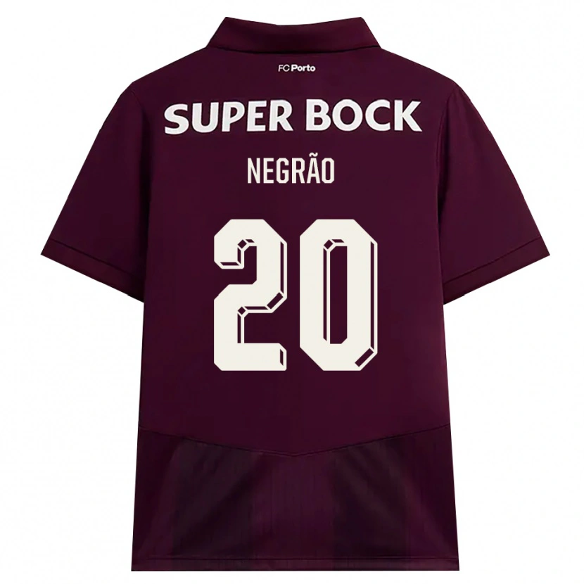 Danxen Dames Maria Negrão #20 Bordeauxrood Wit Uitshirt Uittenue 2026/27 T-Shirt