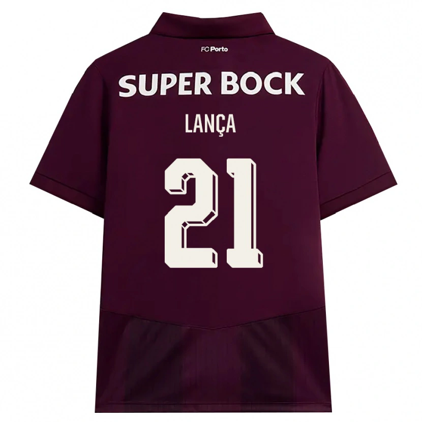 Danxen Dames Gabriel Lança #21 Bordeauxrood Wit Uitshirt Uittenue 2026/27 T-Shirt