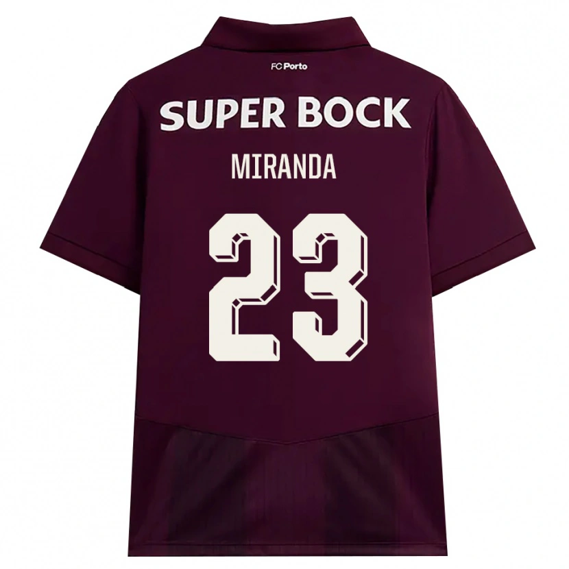 Danxen Dames João Miranda #23 Bordeauxrood Wit Uitshirt Uittenue 2026/27 T-Shirt