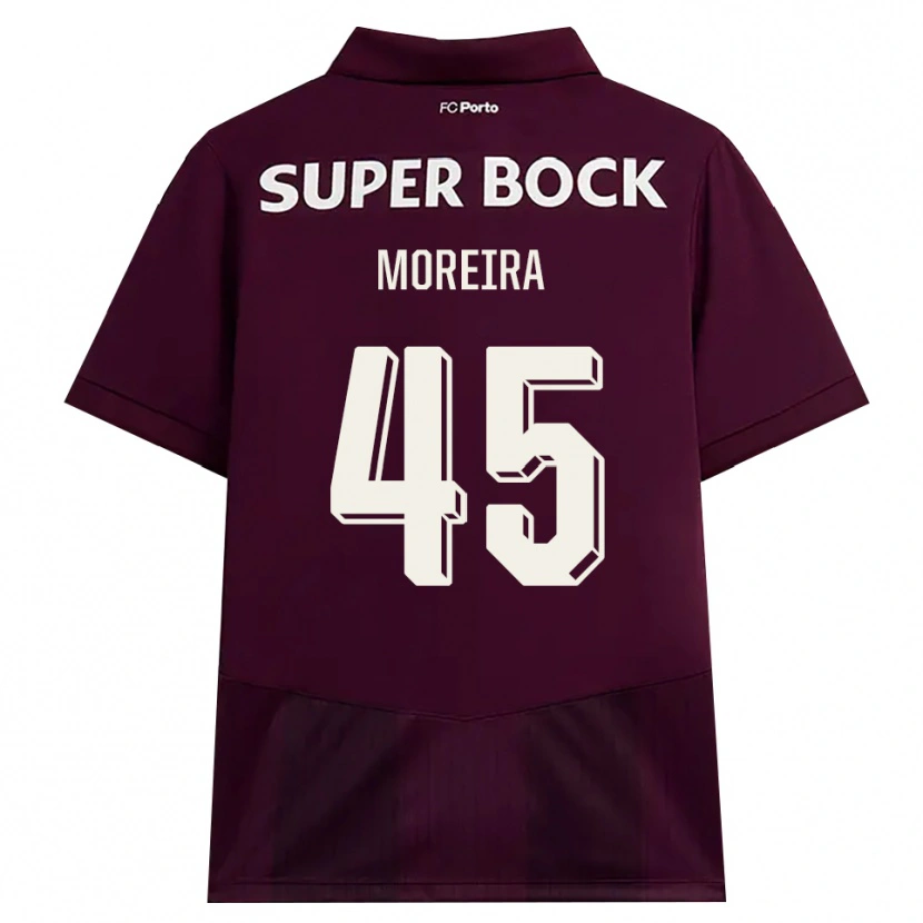 Danxen Dames João Moreira #45 Bordeauxrood Wit Uitshirt Uittenue 2026/27 T-Shirt