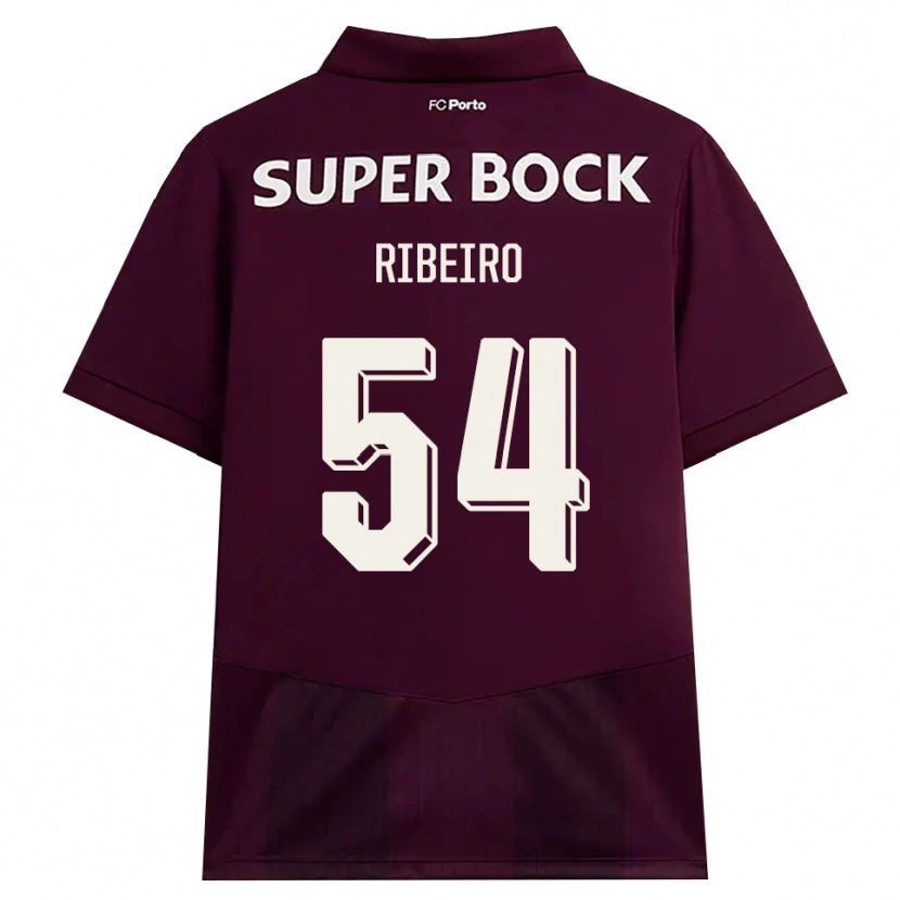 Danxen Dames António Ribeiro #54 Bordeauxrood Wit Uitshirt Uittenue 2026/27 T-Shirt