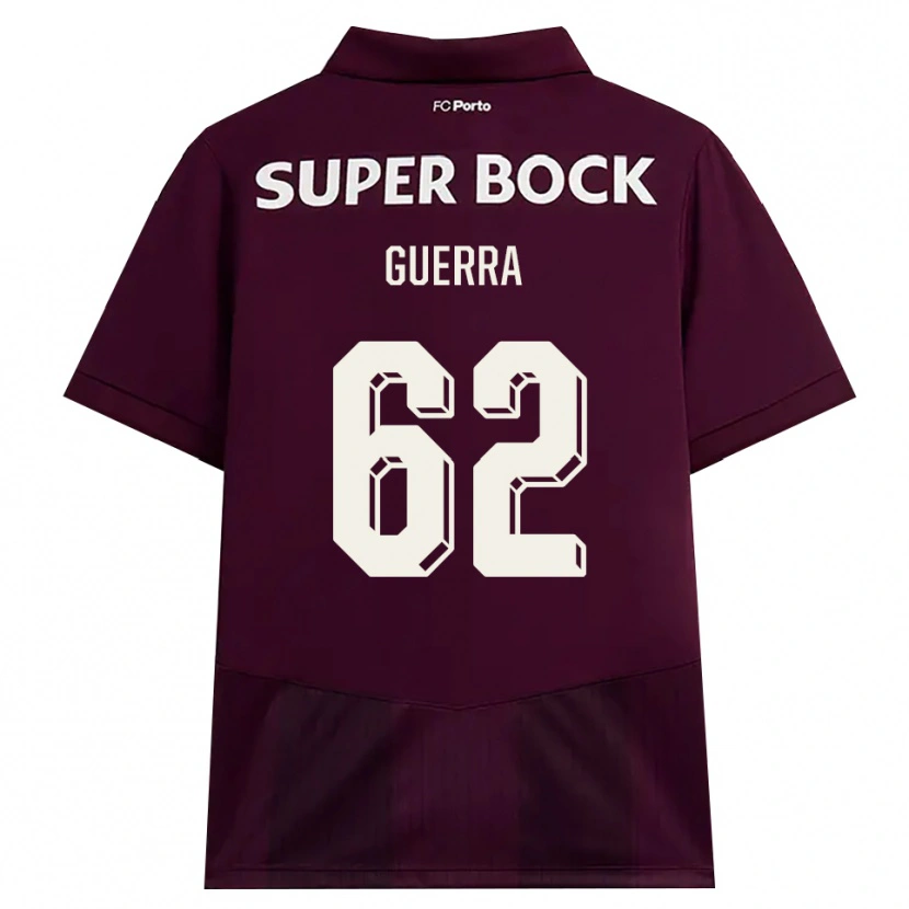 Danxen Dames Gustavo Guerra #62 Bordeauxrood Wit Uitshirt Uittenue 2026/27 T-Shirt
