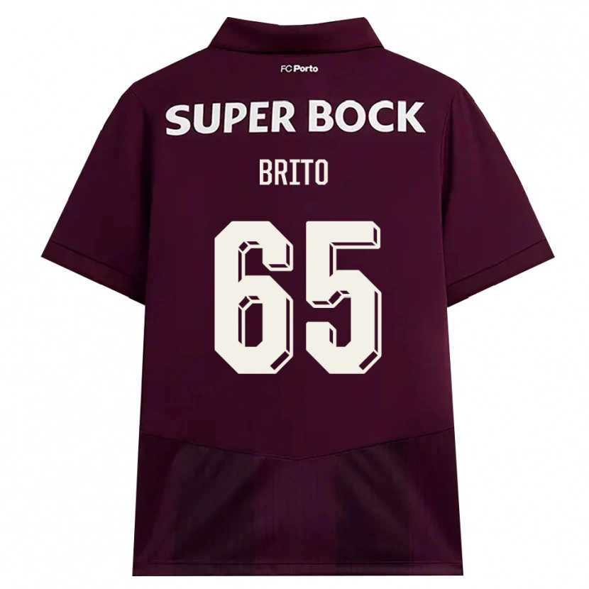 Danxen Dames João Brito #65 Bordeauxrood Wit Uitshirt Uittenue 2026/27 T-Shirt