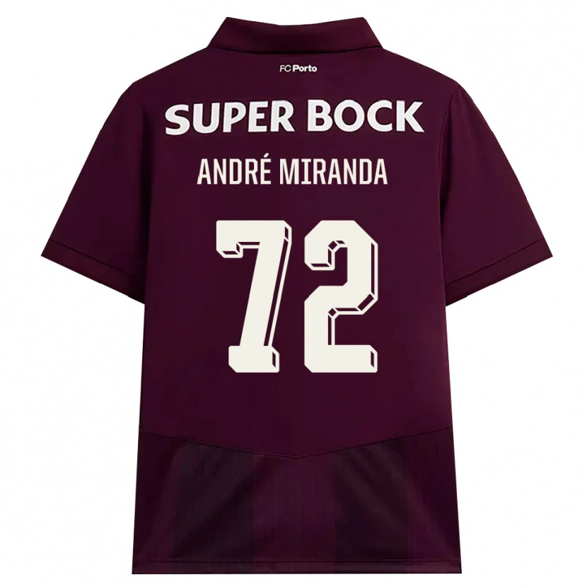 Danxen Dames André Miranda #72 Bordeauxrood Wit Uitshirt Uittenue 2026/27 T-Shirt