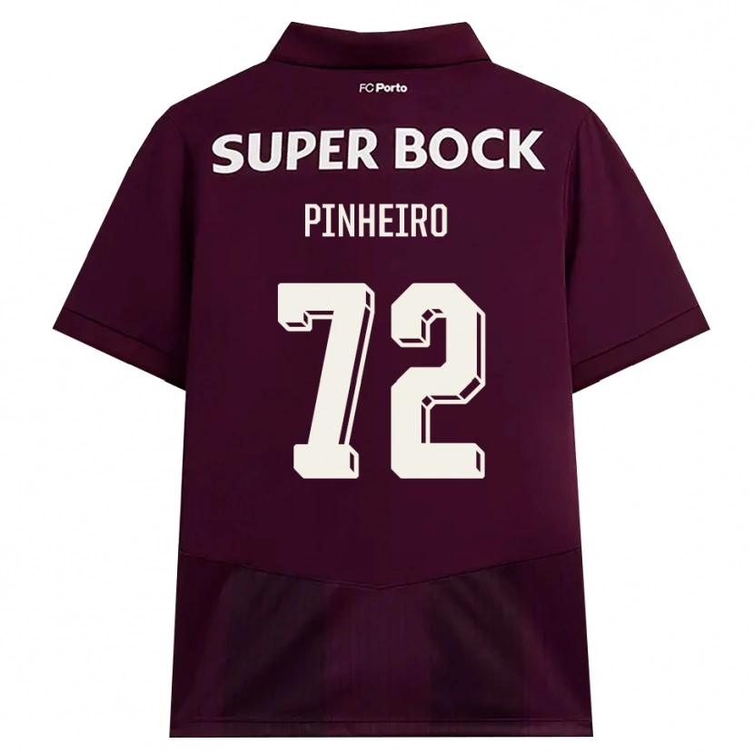 Danxen Dames Rodrigo Pinheiro #72 Bordeauxrood Wit Uitshirt Uittenue 2026/27 T-Shirt