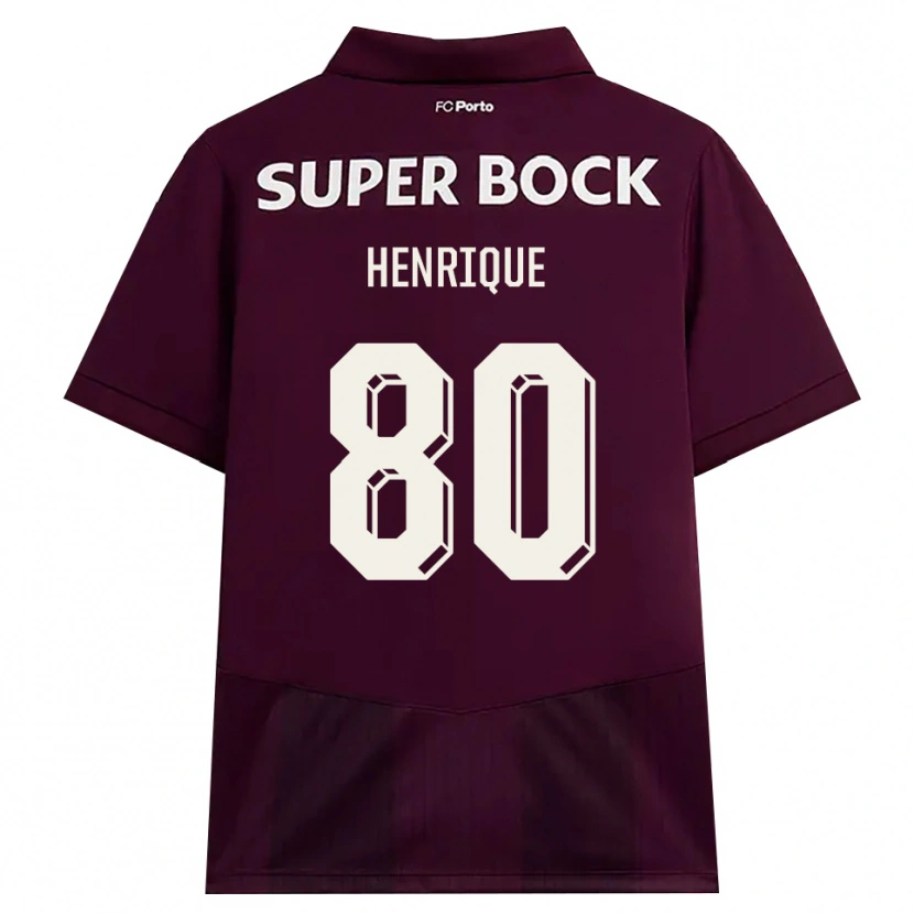 Danxen Dames Kaio Henrique #80 Bordeauxrood Wit Uitshirt Uittenue 2026/27 T-Shirt