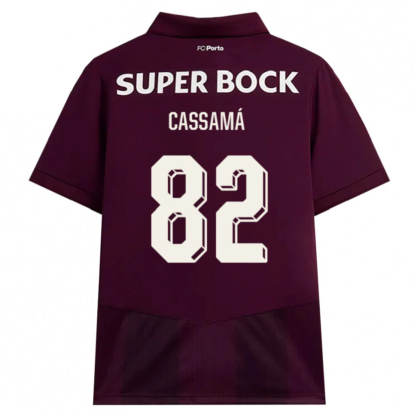 Danxen Dames Abdu Cassamá #82 Bordeauxrood Wit Uitshirt Uittenue 2026/27 T-Shirt