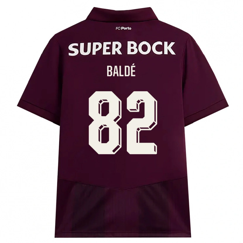 Danxen Dames Alfa Baldé #82 Bordeauxrood Wit Uitshirt Uittenue 2026/27 T-Shirt