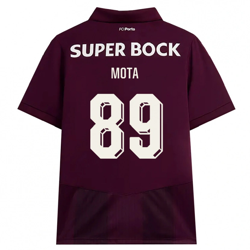 Danxen Dames Luís Mota #89 Bordeauxrood Wit Uitshirt Uittenue 2026/27 T-Shirt