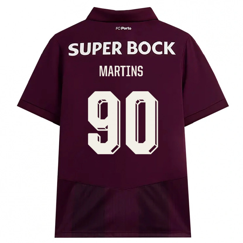 Danxen Dames Gil Martins #90 Bordeauxrood Wit Uitshirt Uittenue 2026/27 T-Shirt