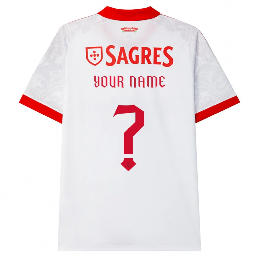 Danxen Dames Uw Naam #0 Wit Rood Geel Uitshirt Uittenue 2026/27 T-Shirt