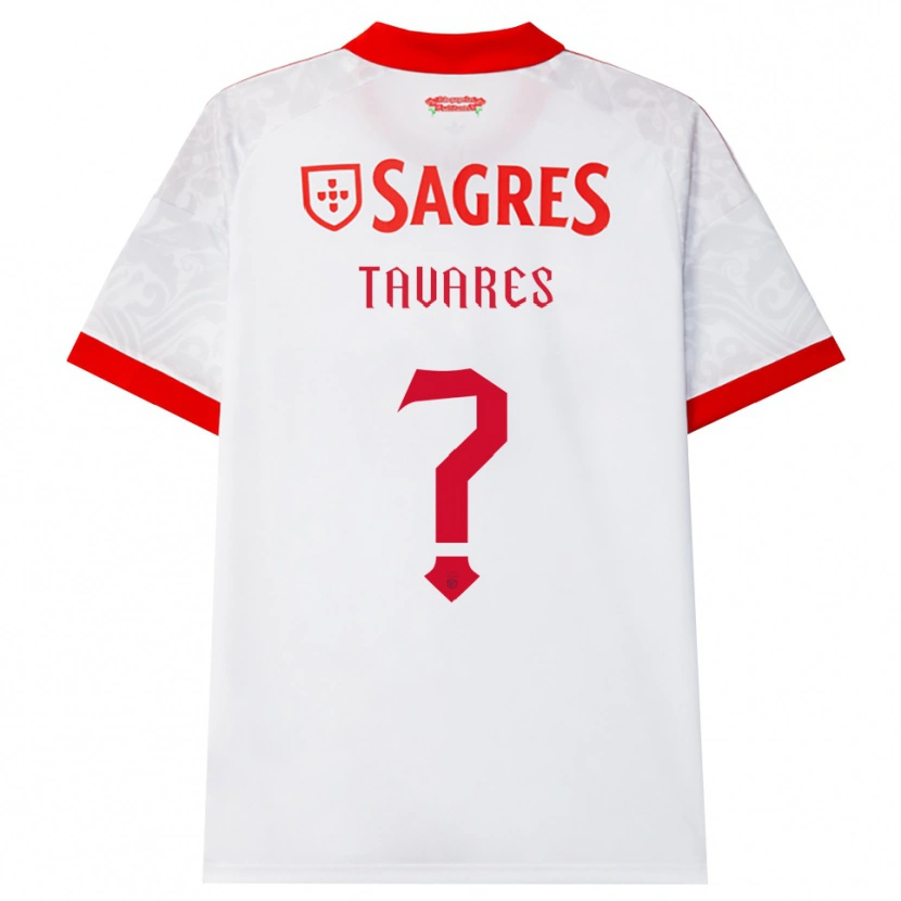 Danxen Dames Rúben Tavares #0 Wit Rood Geel Uitshirt Uittenue 2026/27 T-Shirt