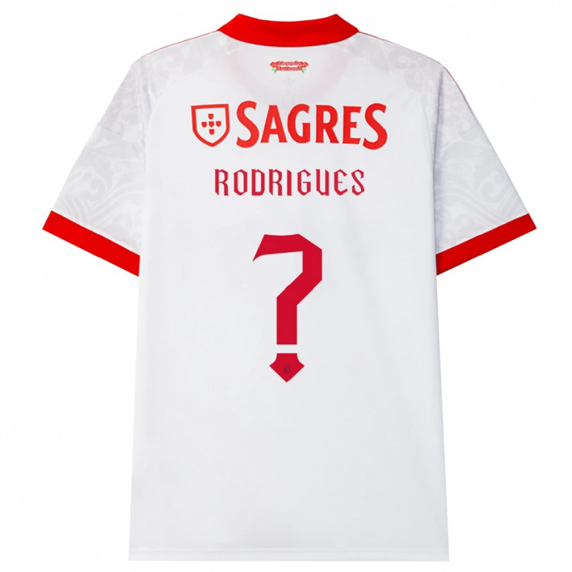 Danxen Dames Miguel Rodrigues #0 Wit Rood Geel Uitshirt Uittenue 2026/27 T-Shirt