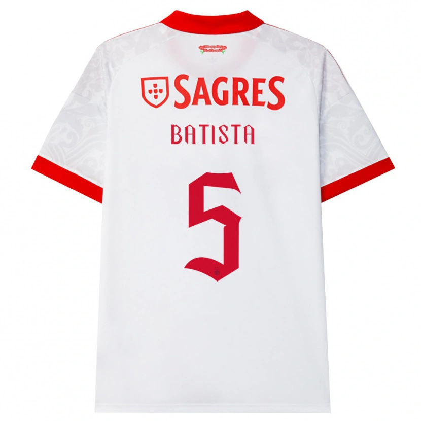 Danxen Dames Ricardo Batista #5 Wit Rood Geel Uitshirt Uittenue 2026/27 T-Shirt