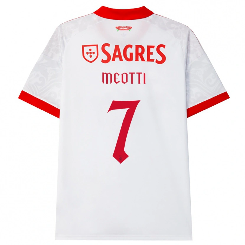 Danxen Dames Carlos Meotti #7 Wit Rood Geel Uitshirt Uittenue 2026/27 T-Shirt