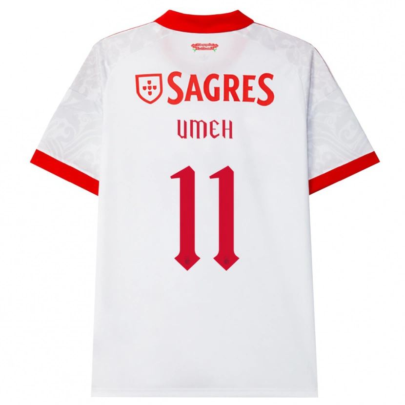 Danxen Dames Jaden Umeh #11 Wit Rood Geel Uitshirt Uittenue 2026/27 T-Shirt