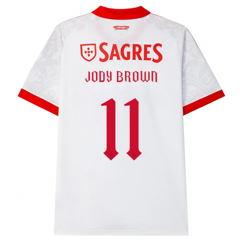 Danxen Dames Jody Brown #11 Wit Rood Geel Uitshirt Uittenue 2026/27 T-Shirt