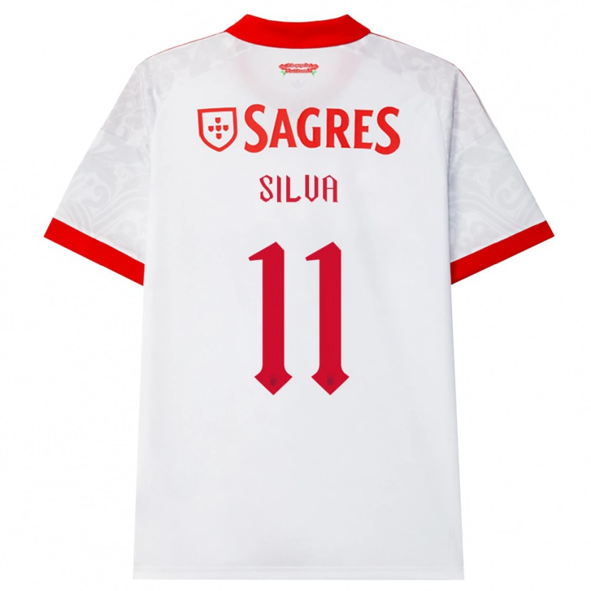 Danxen Dames Jéssica Silva #11 Wit Rood Geel Uitshirt Uittenue 2026/27 T-Shirt