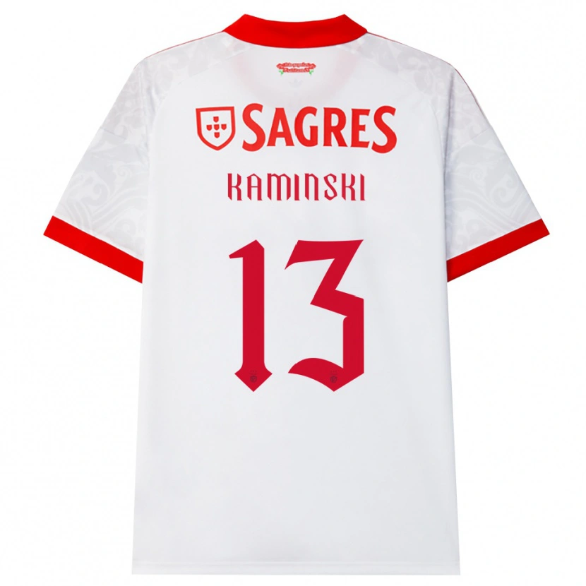 Danxen Dames Jakub Kamiński #13 Wit Rood Geel Uitshirt Uittenue 2026/27 T-Shirt
