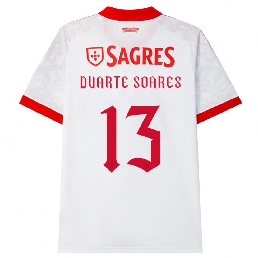 Danxen Dames Duarte Soares #13 Wit Rood Geel Uitshirt Uittenue 2026/27 T-Shirt